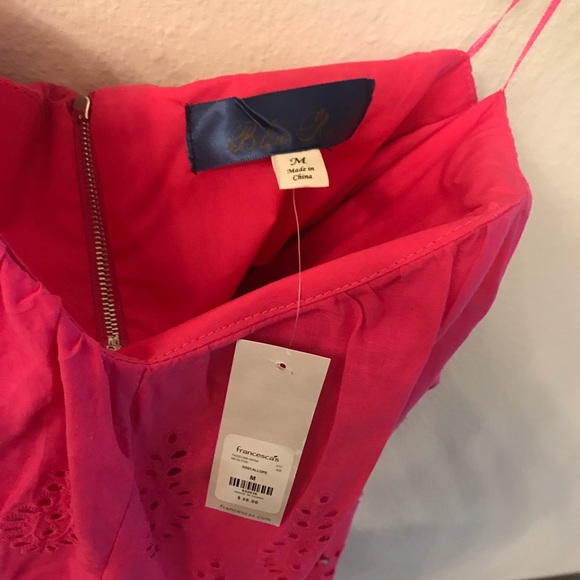 Pink ‘Blue Rain’ Off The Shoulder Top - Picture 4 of 4